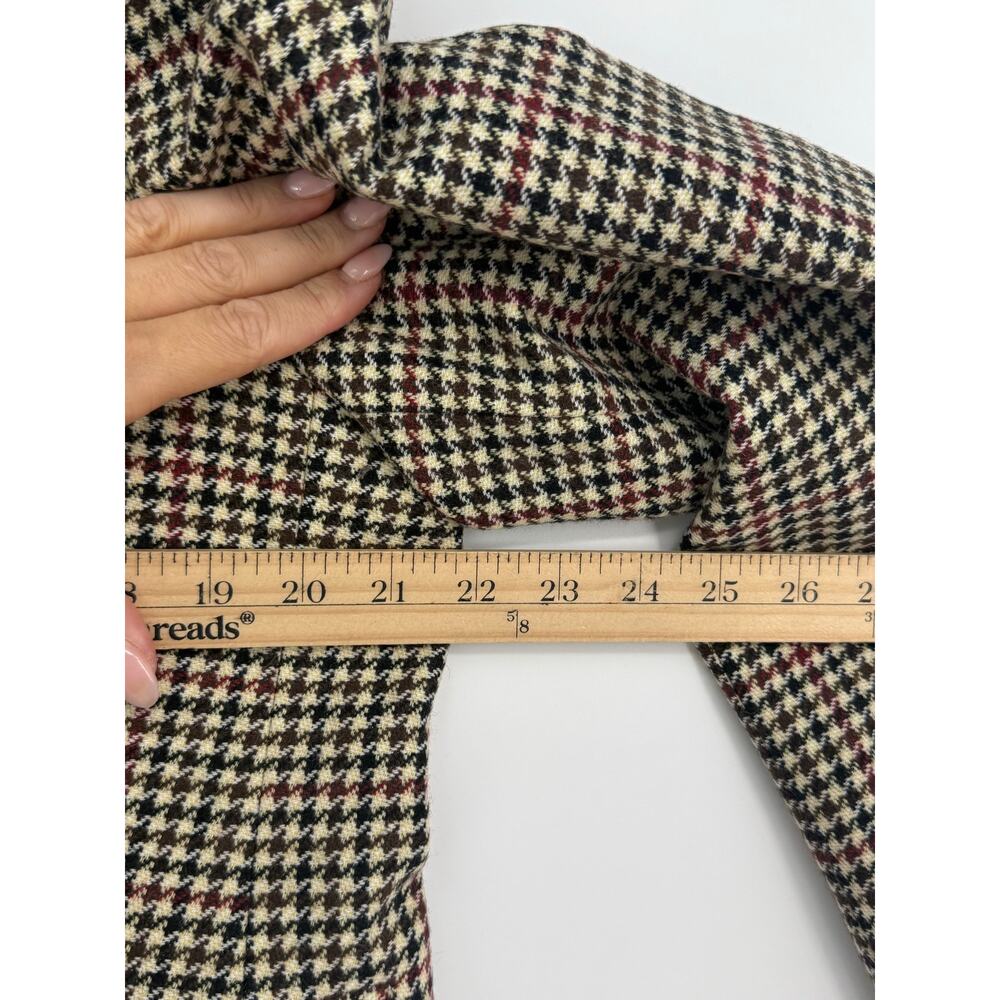 J.Crew Schoolboy Houndstooth Wool Blend Blazer Gold Buttons Size 16 Fall Winter - Picture 8 of 10